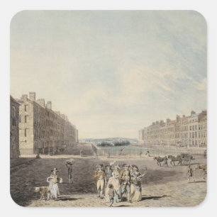 Königin-Quadrat, London, 1786 (w/c und Federov Quadratischer Aufkleber