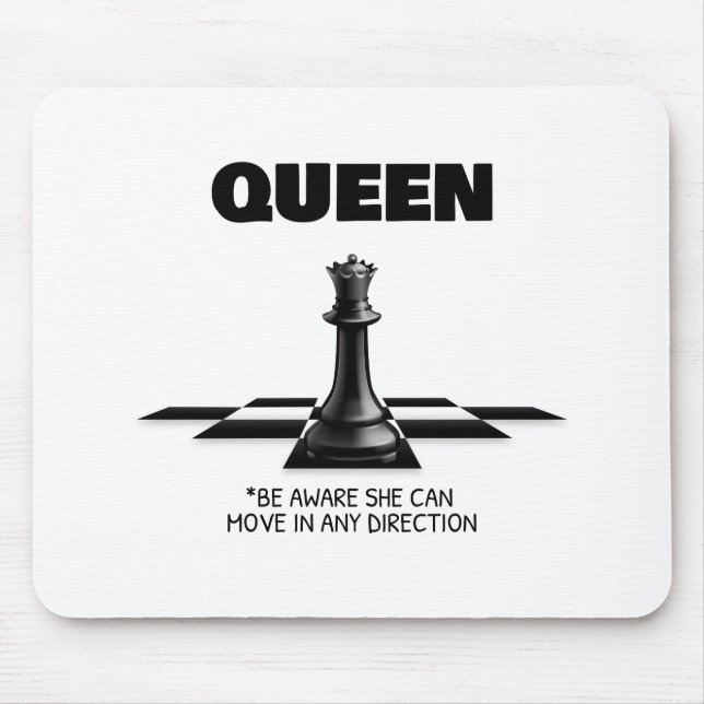 Königin Schach sollte sich bewusst sein, dass sie  Mousepad (Vorne)