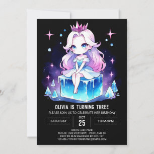 Königin Simple Princess Birthday Einladung