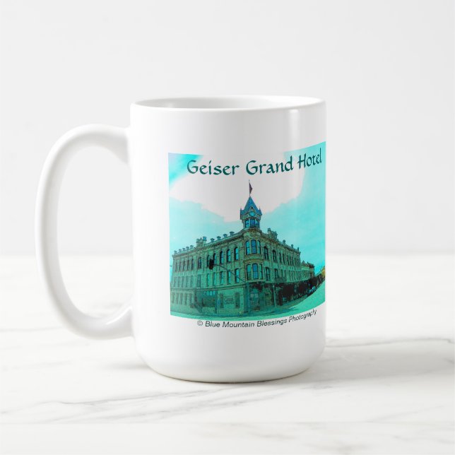 Königin-Stadt der Bergwerk-Foto-Geschenk-Tasse Kaffeetasse (Links)