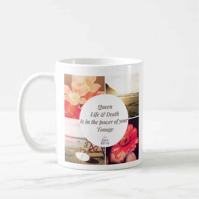 Königin steigen oben Tassen-Power Kaffeetasse (Links)