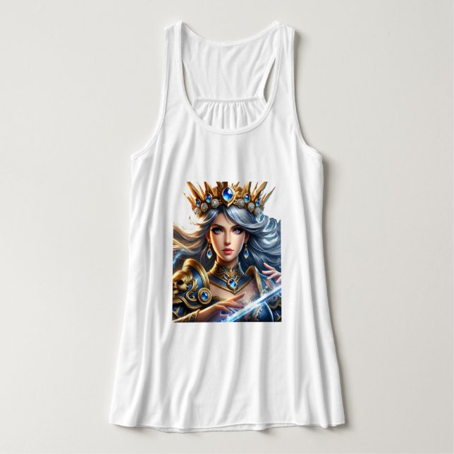 Königin Tank Top (Design Vorderseite)