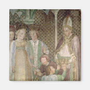 Königin Theodolinda und Papst Gregory das große Magnet