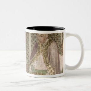 Königin Theodolinda und Papst Gregory das große Zweifarbige Tasse
