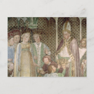 Königin Theodolinda und Papst Gregory der Große Postkarte