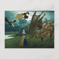 Königin und Dragons Wyvern Feuerparadies Burg