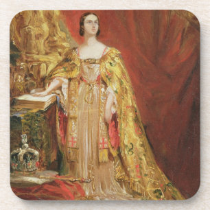 Königin Victoria (1819-1901) die Krönung O nehmend Getränkeuntersetzer