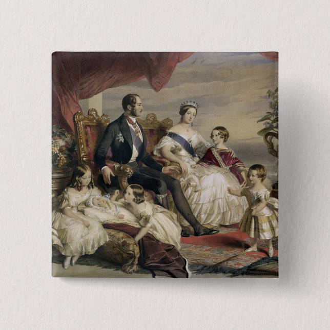 Königin Victoria (1819-1901) und Prinz Albert Button (Vorderseite)