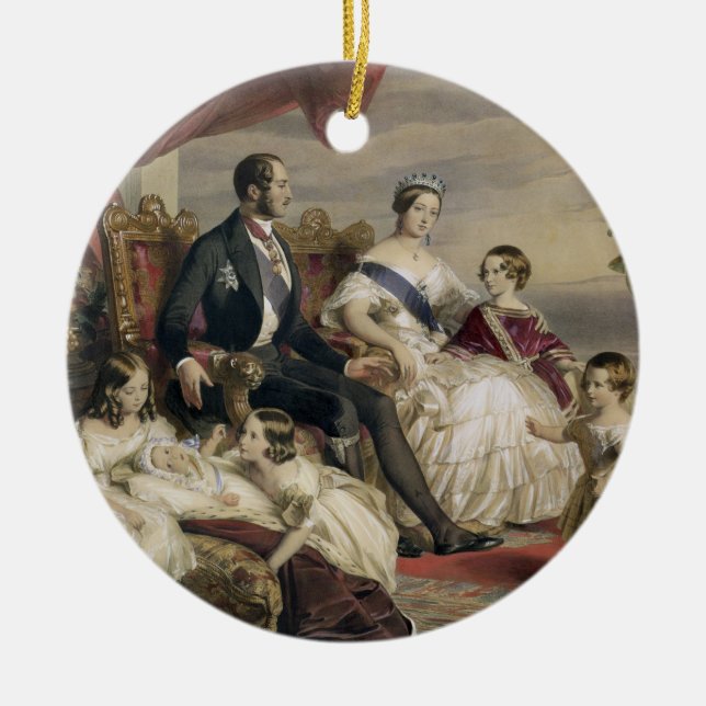 Königin Victoria (1819-1901) und Prinz Albert Keramik Ornament (Vorne)