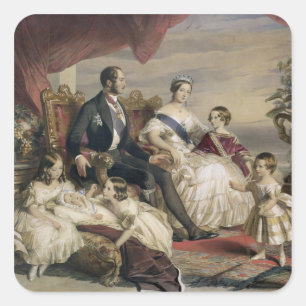 Königin Victoria (1819-1901) und Prinz Albert Quadratischer Aufkleber