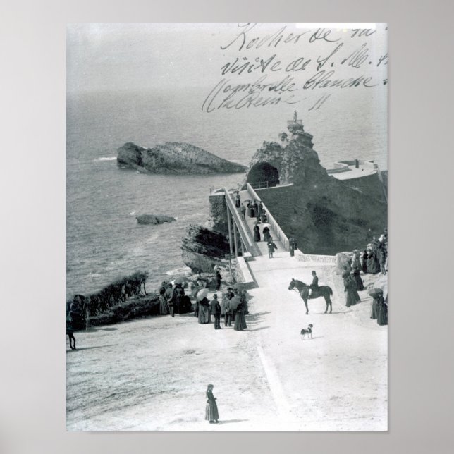 Königin Victoria an der französischen Küste Poster (Vorne)