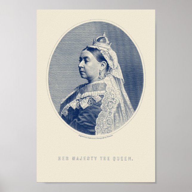 Königin Victoria Gravur - Ihre Majestät Die Königi Poster (Vorne)