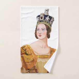 Königin Victoria - historische Illustrationen Handtuch