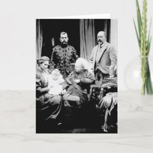Königin Victoria, Zar Nikolaus II Karte