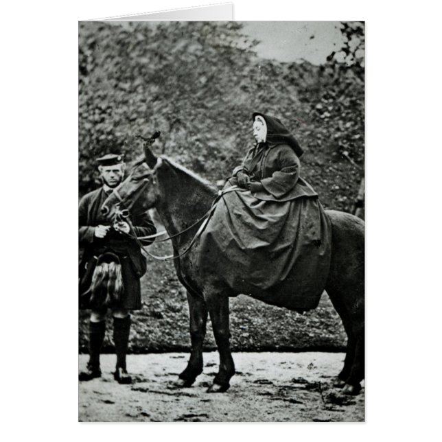 Königin Victoria zu Pferden in Balmoral , 1863 (Vorne)