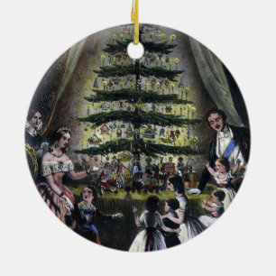 Königin Victorias Weihnachtsbaum Keramik Ornament