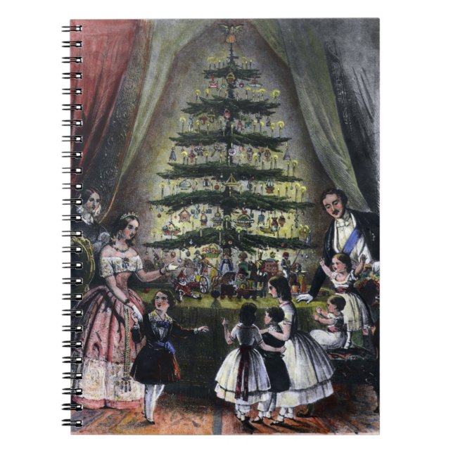 Königin Victorias Weihnachtsbaum Notizblock (Vorderseite)