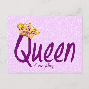 Königin von allem [Postkarte] Postkarte