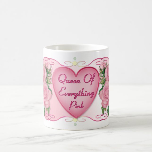 Königin von allem Rosa Mama Kaffeetasse (Mittel)