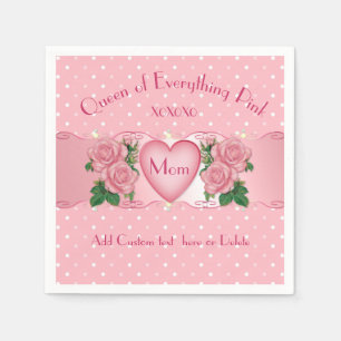 Königin von allem Rosa Mama Serviette