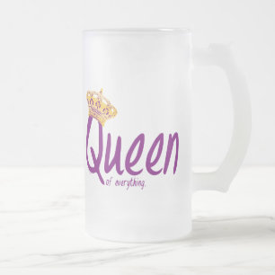 Königin von Allem [stein] Mattglas Bierglas