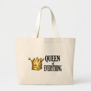 Königin von alles Taschen-Tasche Jumbo Stoffbeutel