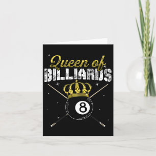 Königin von Billiards Snooker Pool Billiard Spiele Karte