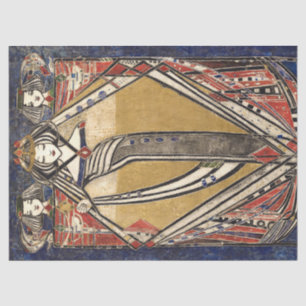 Königin von Diamonds von Margaret Macdonald Mackin Seidenpapier
