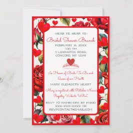 Königin von Hearts Bridal Dusche Einladung