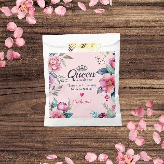 Königin von Herzen Rosa Babydusche Geschenktütchen (Von Creator hochgeladen)