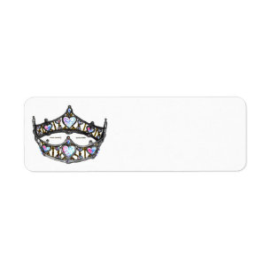 Königin von Herzen Silver Crown Tiara weiß