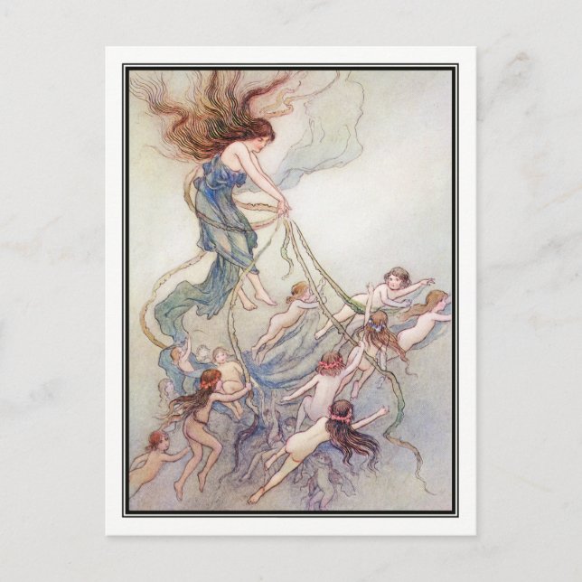 Königin von ihnen Alle von Warwick Goble Postkarte (Vorderseite)