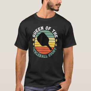 Königin von Pickleball Court Funny Player Paddle M T-Shirt