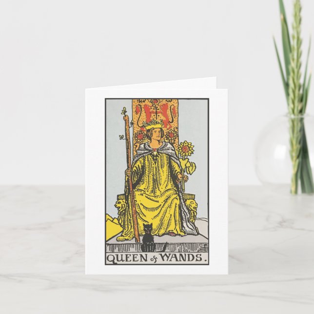 Königin von Ruanda - Rider Waite Smith Tarot Karte (Vorderseite)