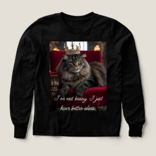 Königin von Sass: Bossy Cat Long Sleeve T-Shirt