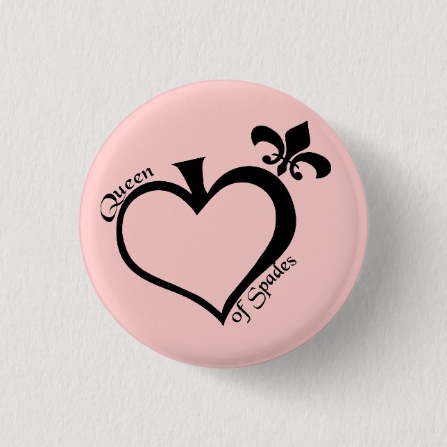 Königin von Spateninspektions-Knopf - besonders Button (Vorderseite)