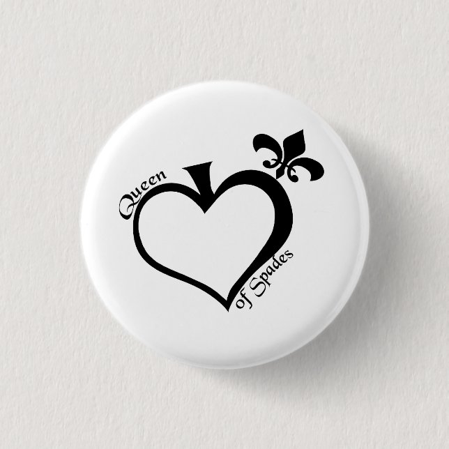 Königin von Spateninspektions-Knopf Button (Vorderseite)