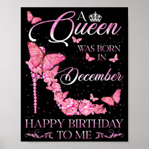 Königin wurde im Dezember geboren Alles Gute zum G Poster