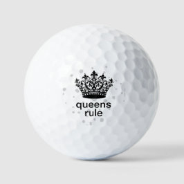 Königinnen beherrschen die Krone  Golfball