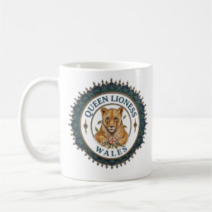Königinnen Löwin. Wales Kaffeetasse