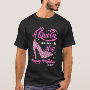 Königinnen sind Geboren im Mai Geschenk Funny Mai T-Shirt