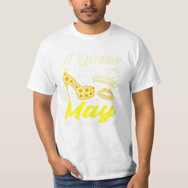 Königinnen sind Geboren in May Girl T-Shirt (Vorderseite)