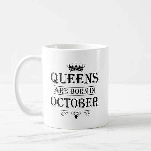 Königinnen sind geborene im Oktober Tassen (Links)