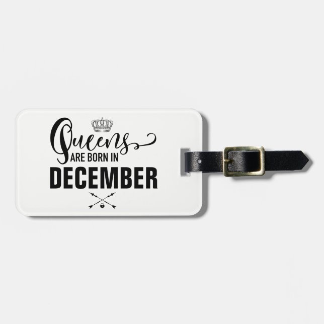 Königinnen sind herein geboren gepäckanhänger (Vorderseite horizontal)