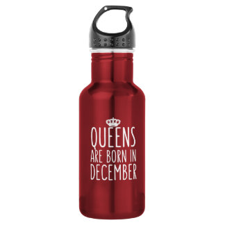 Königinnen sind im Dezember geboren Edelstahlflasche