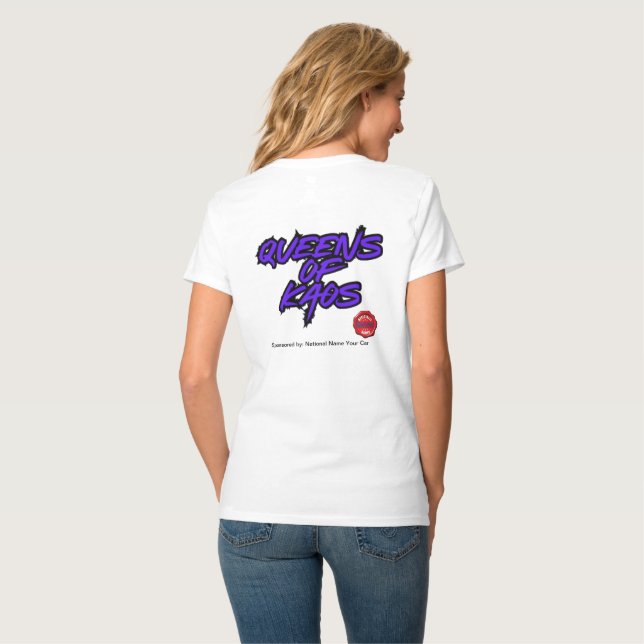 Königinnen von Kaos gesponsert von T-Shirt (Rückseite Vollansicht)
