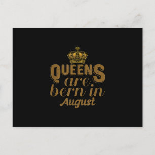Königinnen werden im August geboren Mädchen Leo Ge Postkarte