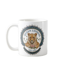 Königinnenlöwin. Irland Kaffeetasse