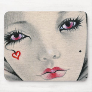Königinspaßvogel-Herzgesicht Mousepad