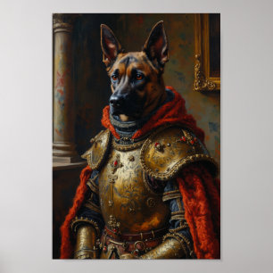 Königlich Belgischer Malinois-Porträt Poster